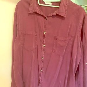 Button collard shirt